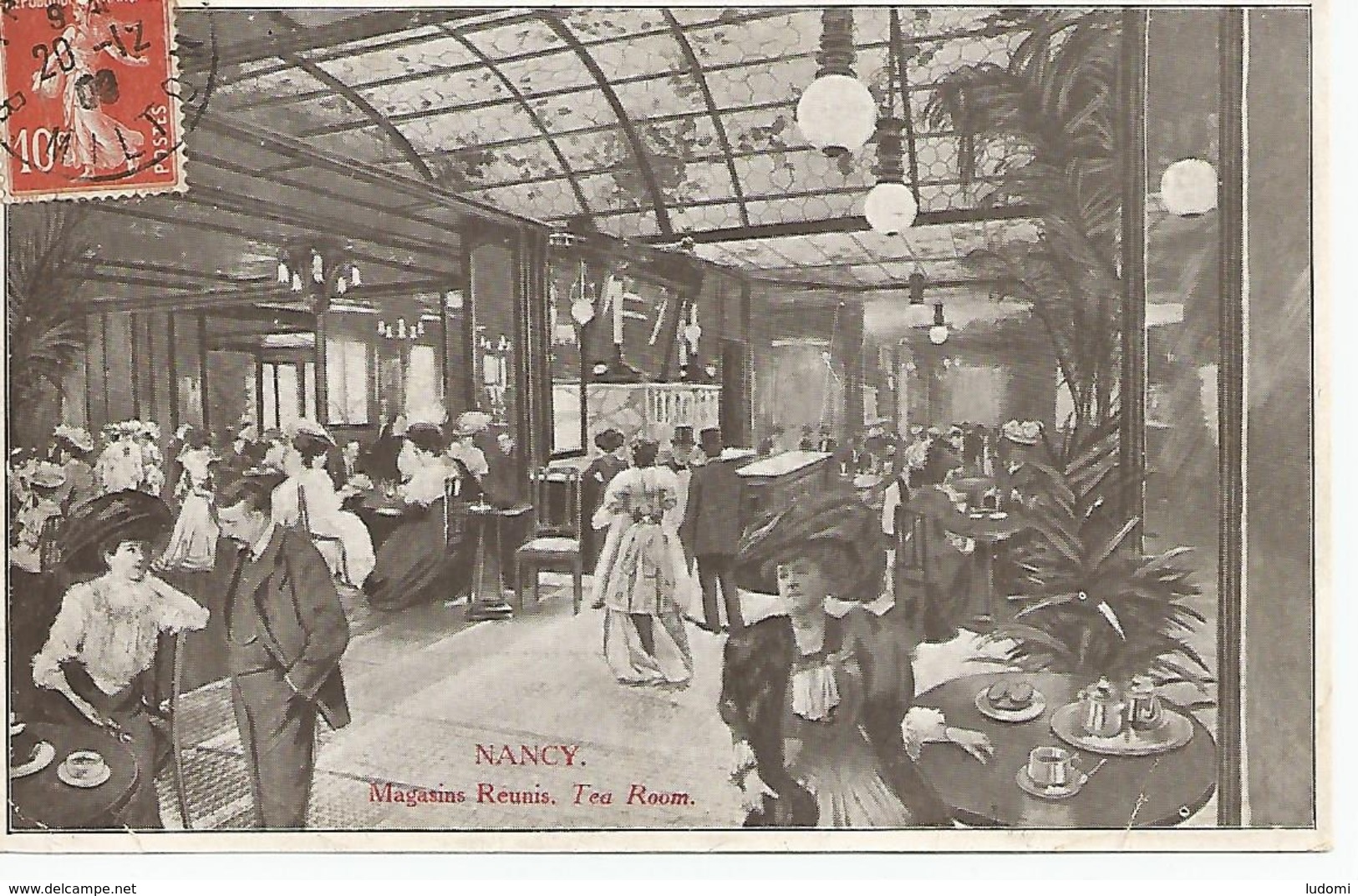 CPA NANCY MAGASINS REUNIS TEA ROOM .Très Animée - Nancy