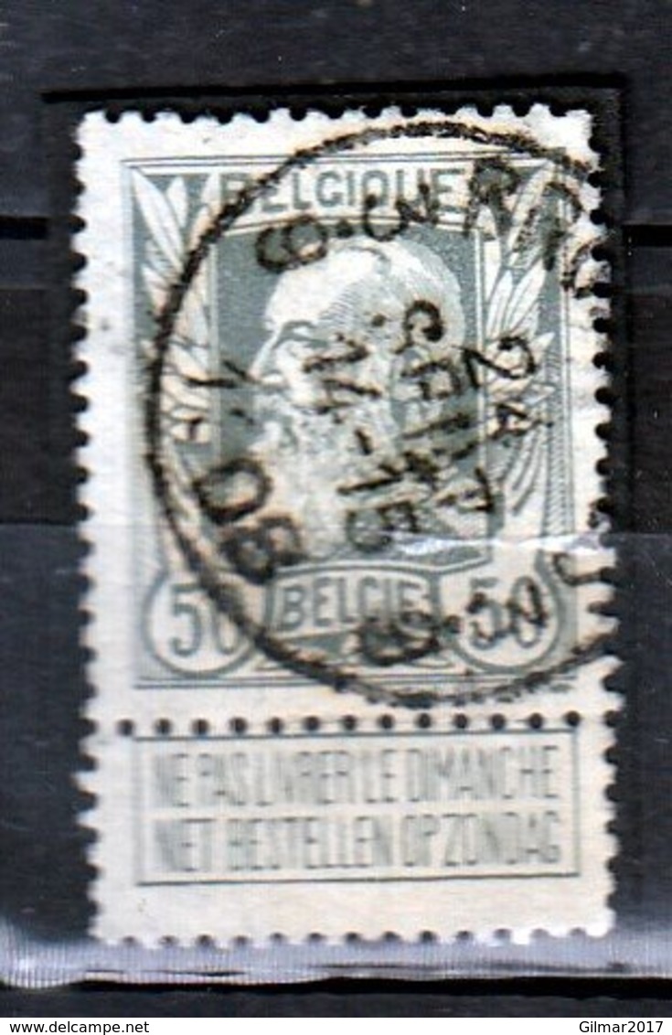 Nr 78 Gestempeld Bruxelles 3.9 Coba 8 - 1905 Grosse Barbe