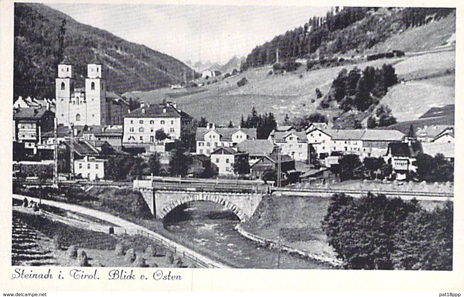 ÖSTERREICH Autriche ( Tyrol Tirol ) STEINACH : Blick V. Osten - CPSM Dentelée N/B Format CPA - Austria - Steinach Am Brenner