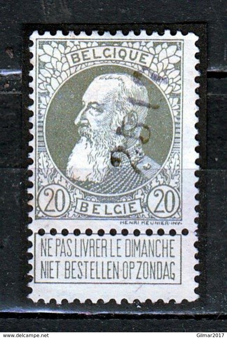 Nr 75 Gestempeld Nummer 2513 - 1905 Grove Baard