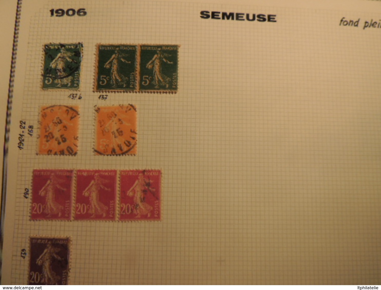 FRANCE PETITS TIMBRES DE FRANCE  MAGNIFIQUE ETUDE D UN COLLECTIONNEUR A VOIR ABSOLUMENT