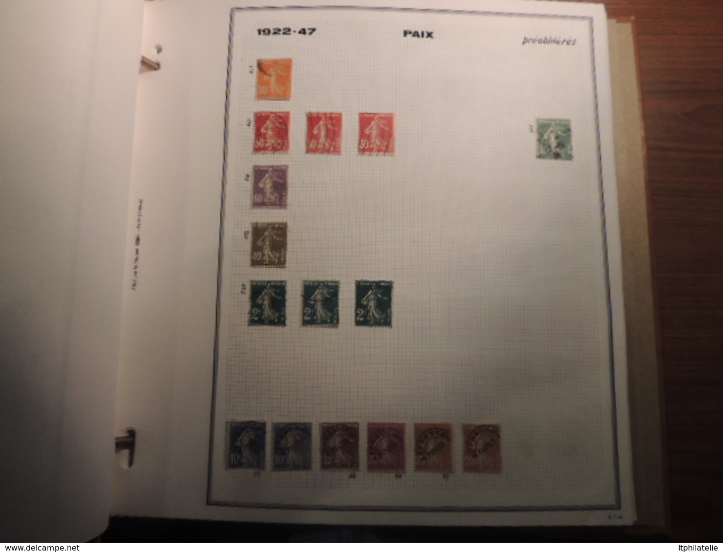 FRANCE PETITS TIMBRES DE FRANCE  MAGNIFIQUE ETUDE D UN COLLECTIONNEUR A VOIR ABSOLUMENT