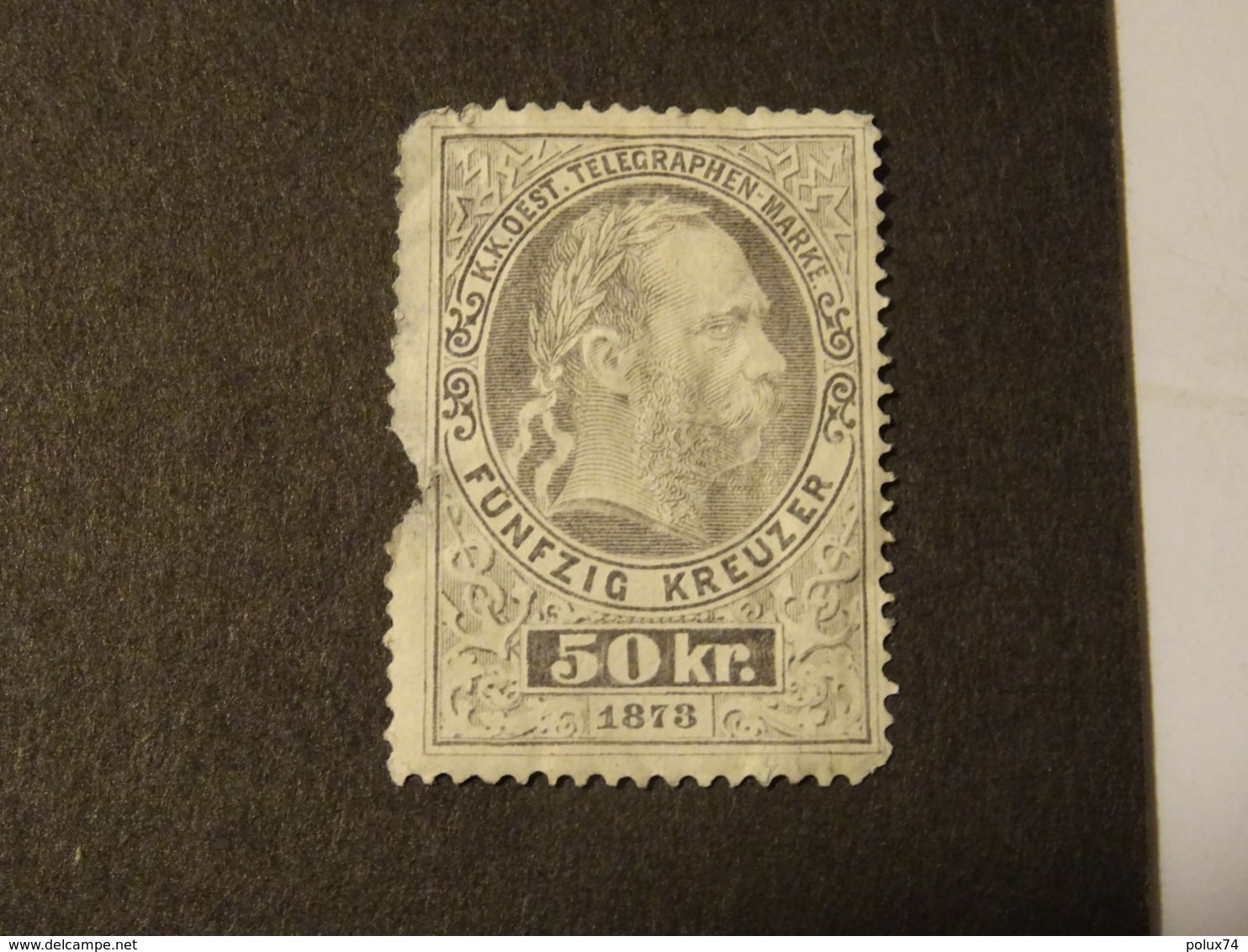 AUTRICHE 1874-76 Pour TELEGRAPHE  Neuf Abimé - Telegraphenmarken