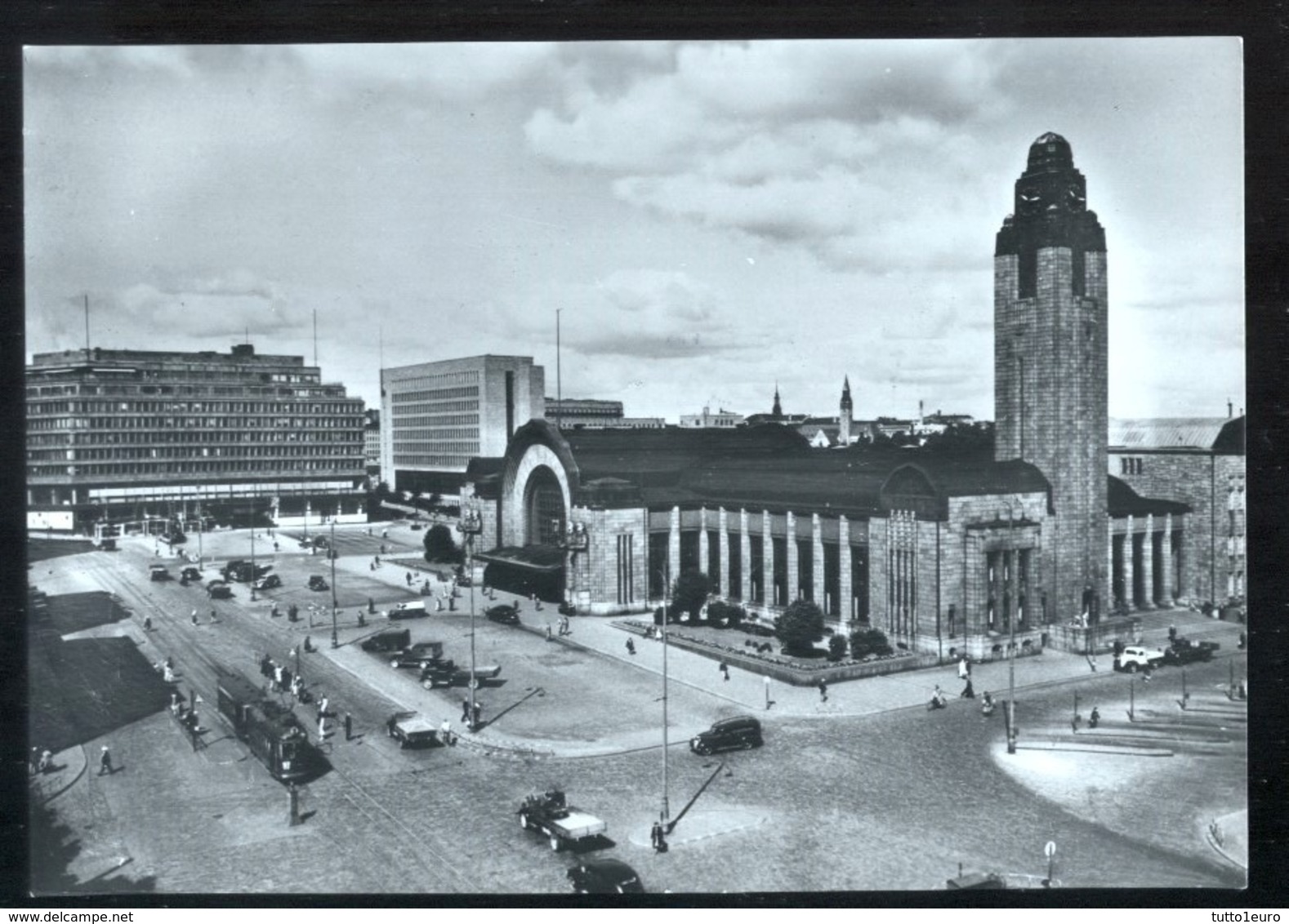 FINLANDIA - FINLAND - HELSINKI - 1954 - LA GARE CENTRALE - STAZIONE FERROVIARIA - Finlandia