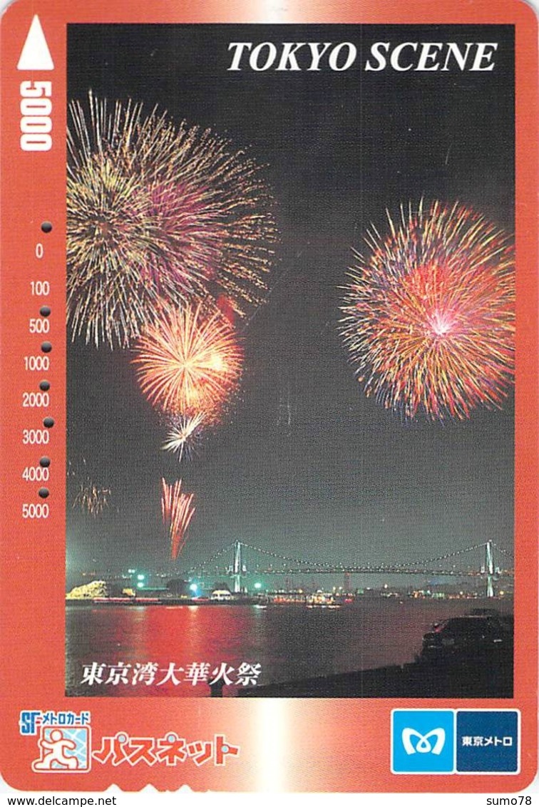 FEU D'ARTIFICE - FETE - SPECTACLE -- Carte Prépayée Japon - Autres & Non Classés