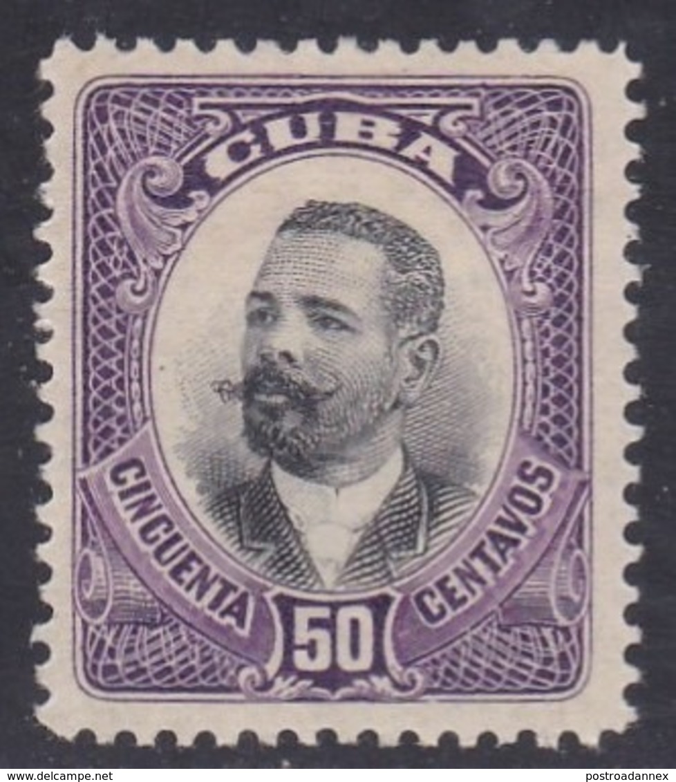 Cuba, Scott #245, Mint Hinged, Maj. Gen. Antonio Maceo, Issued 1910 - Unused Stamps