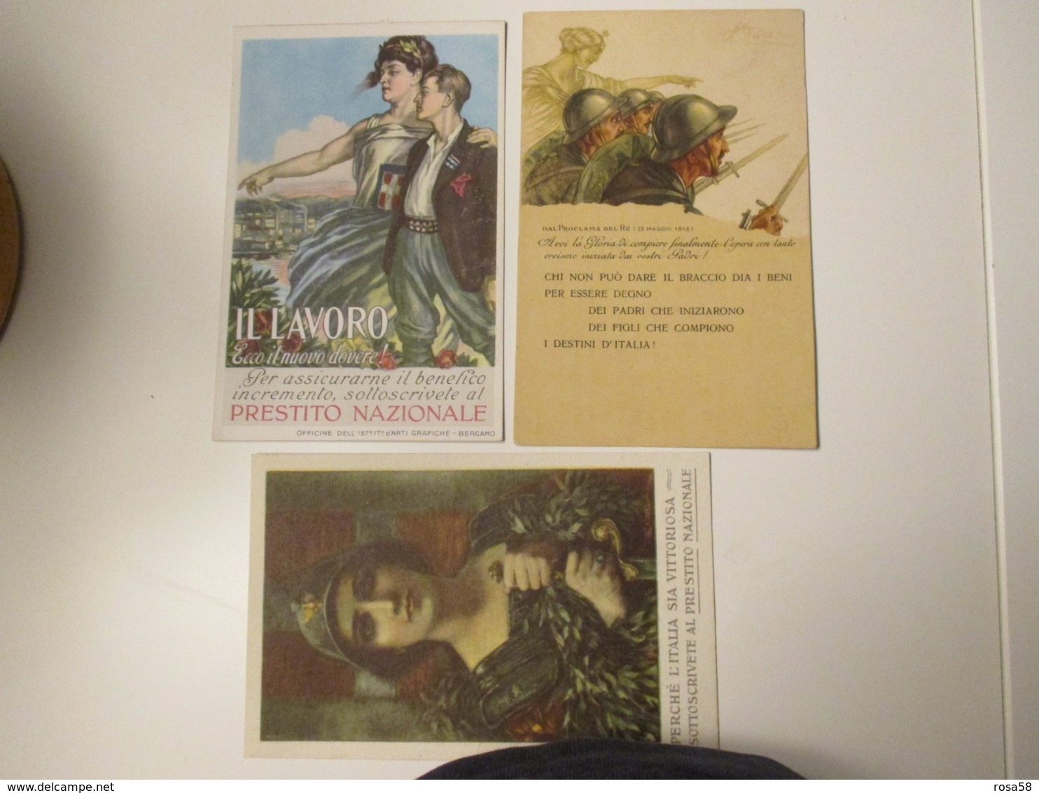 1900 PRESTITO NAZIONALE N.3 Cartoline Differenti - Bancos