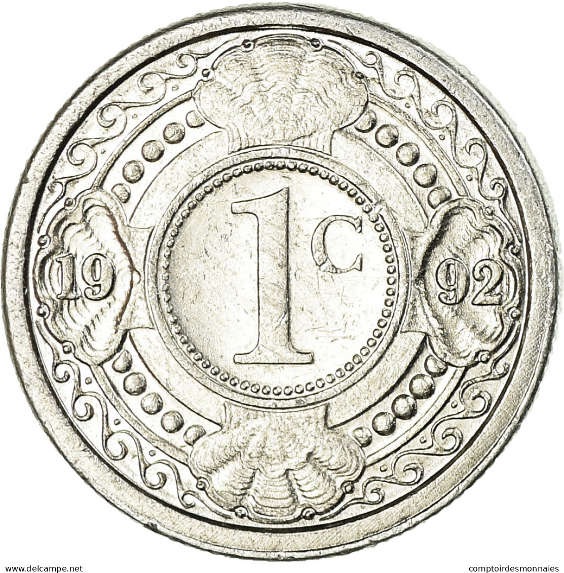 Monnaie, Netherlands Antilles, Beatrix, Cent, 1992, Utrecht, TTB, Aluminium - Antilles Neérlandaises