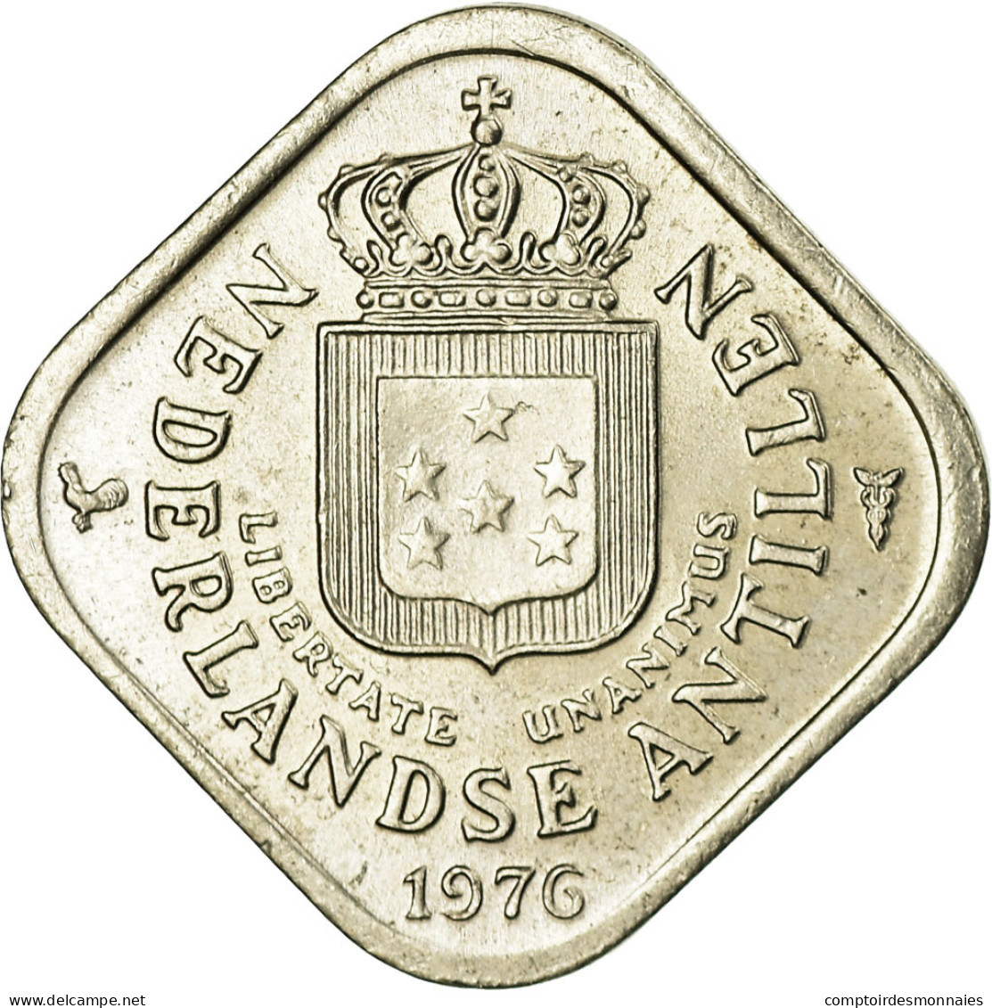 Monnaie, Netherlands Antilles, Juliana, 5 Cents, 1976, TTB, Copper-nickel, KM:13 - Netherland Antilles