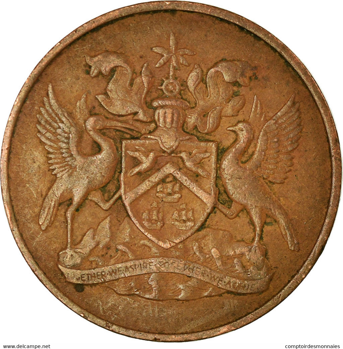 Monnaie, TRINIDAD & TOBAGO, 5 Cents, 1966, Franklin Mint, TTB, Bronze, KM:2 - Trinidad & Tobago