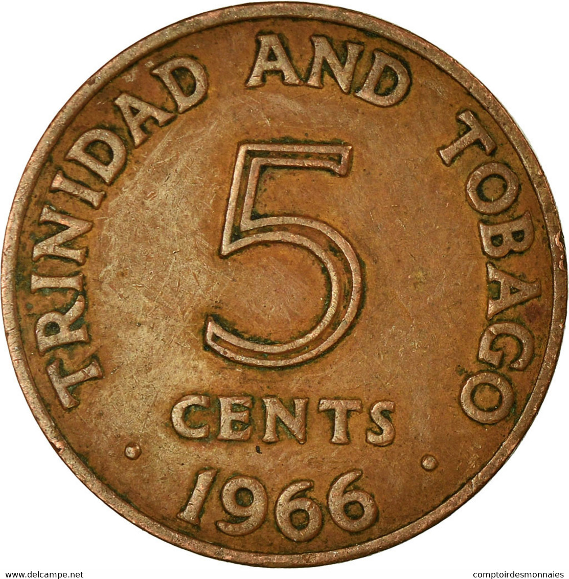 Monnaie, TRINIDAD & TOBAGO, 5 Cents, 1966, Franklin Mint, TTB, Bronze, KM:2 - Trinidad En Tobago