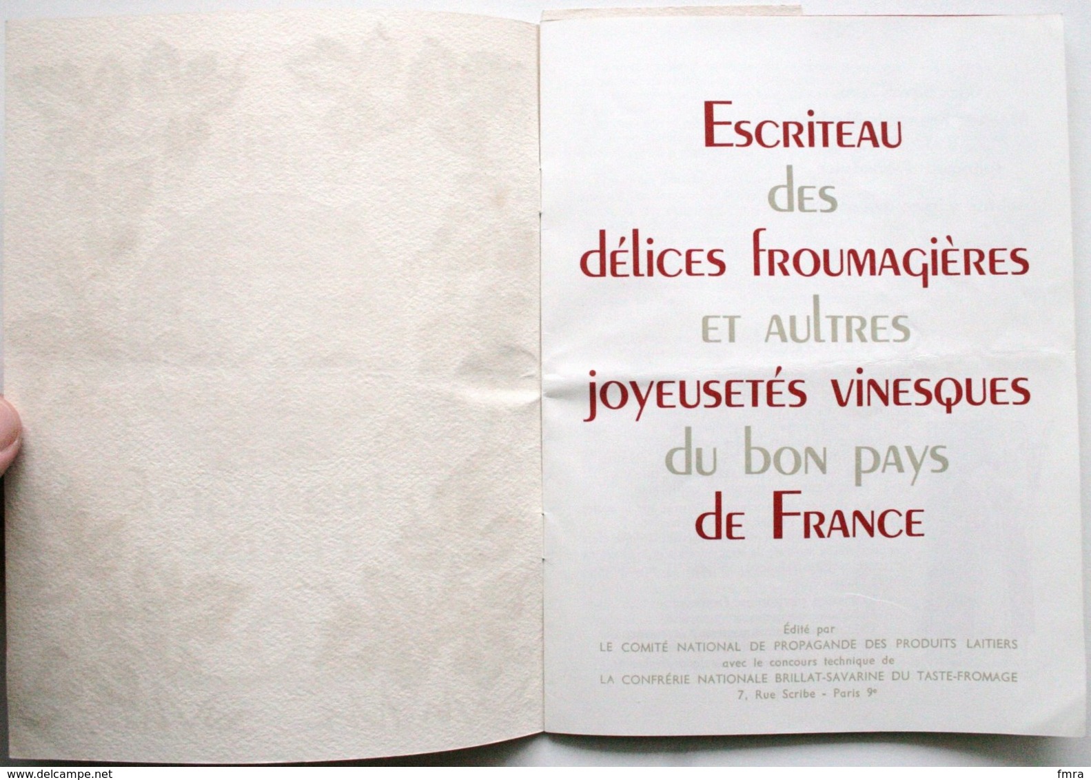 Publicité Ancienne - FROMAGES Et VINS  ** Voir 5 Scans **/P59 - Reclame