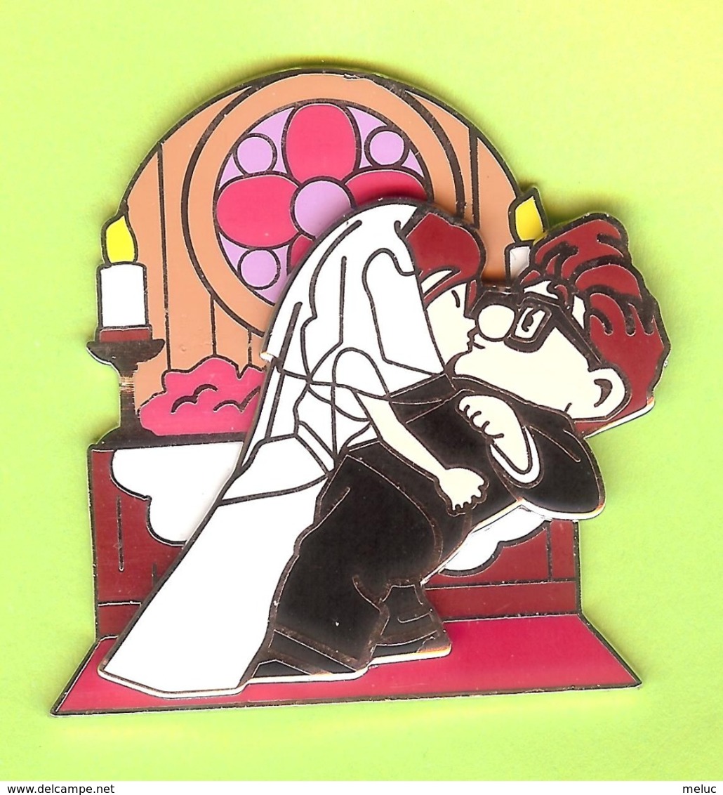 Pin's Disney Carl & Ellie Mariage (Là-Haut) - 1A07 - Disney