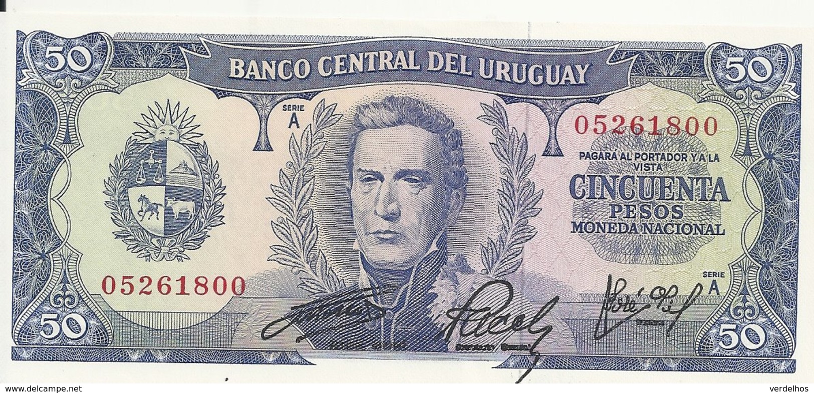 URUGUAY 50 PESOS ND1967 UNC P 46 - Uruguay