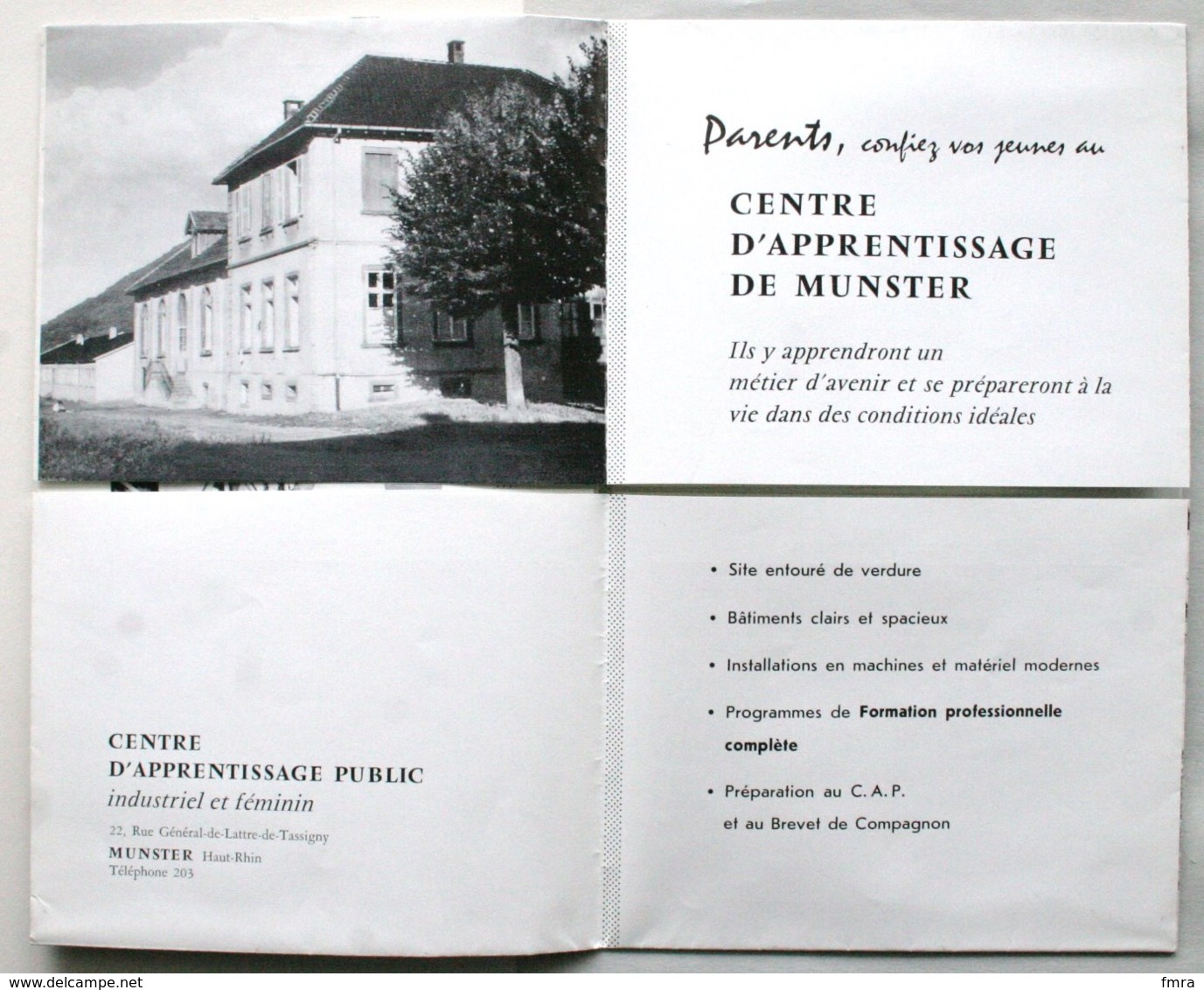 Ancienne Publicité  - Centre D'Apprentissage De MUNSTER - Nombreuses Photos  *** (voir 4 Scans) ***  /P84 - Dépliants Turistici