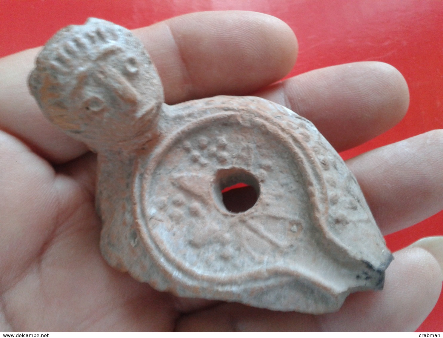 Roman ceramic oil  lamp