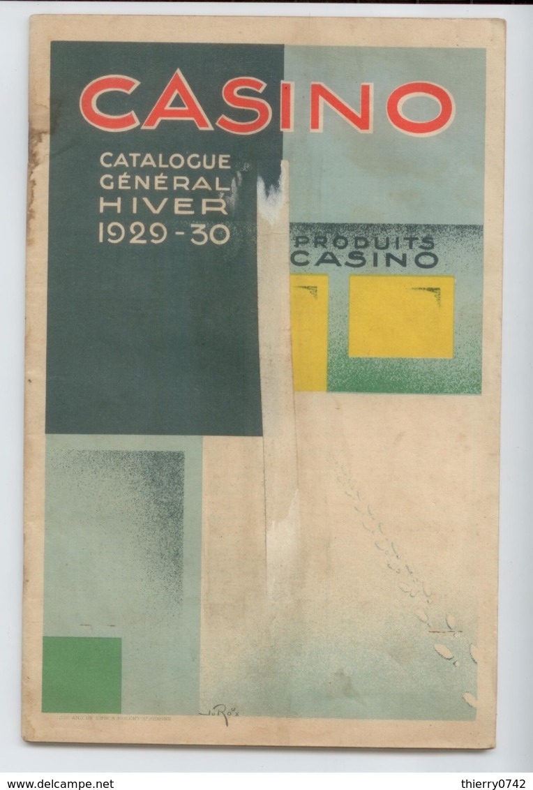 TRES RARE CATALOGUE CASINO SAINT ETIENNE LOIRE 1929 1930 ILLUSTRATEUR JOSEPH ROUX BE VOIR DETAILS - 1900 – 1949