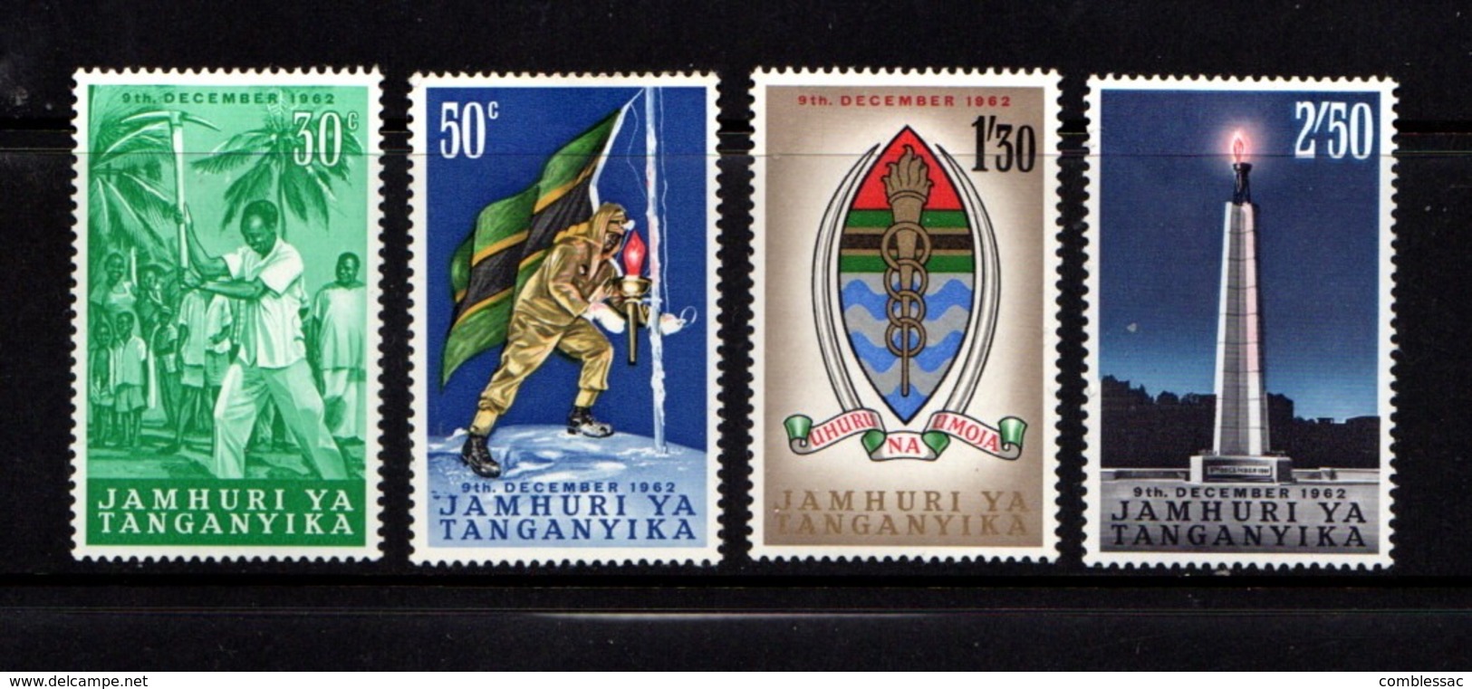 TANGANYIKA    1962    Inauguration  Of  Republic      Set  Of  4    MH - Tanzania (1964-...)