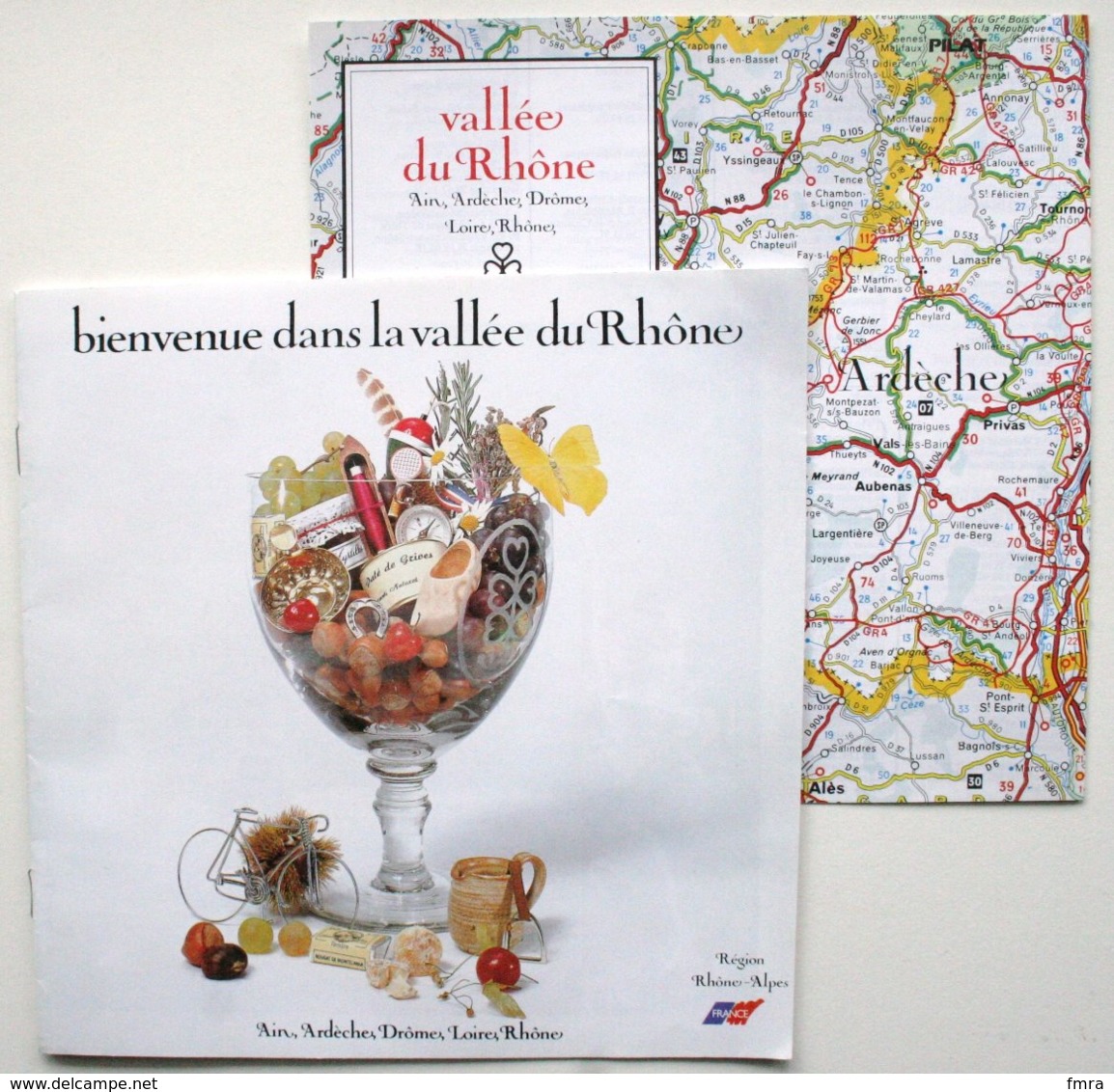 Brochure Touristique VALLEE Du RHONE (16 Pp + Plan Dépliant Hors-texte) Ain Ardèche Drôme Loire Rhône ** 2 Scans /P111a - Dépliants Turistici