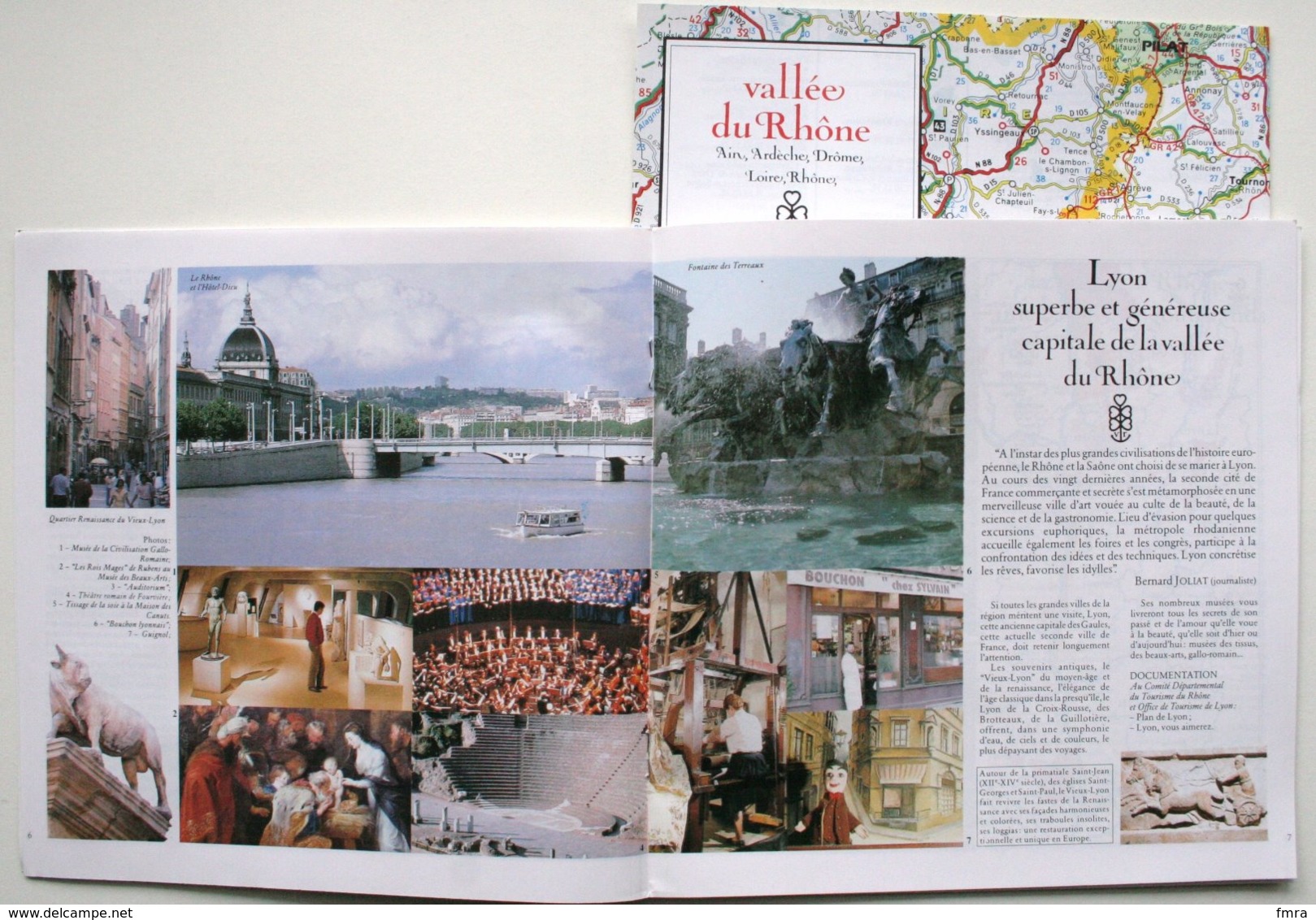 Brochure Touristique VALLEE Du RHONE (16 Pp + Plan Dépliant Hors-texte) Ain Ardèche Drôme Loire Rhône ** 2 Scans /P111a - Dépliants Turistici