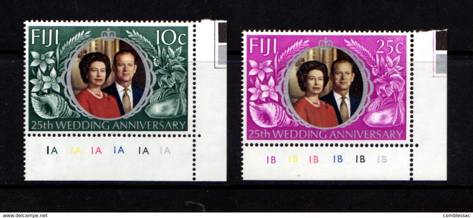 FIJI    1972    Royal  Silver  Wedding     Set  Of  2    MNH - Fiji (1970-...)