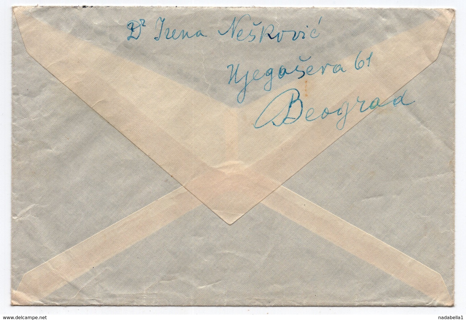 1937 YUGOSLAVIA, SERBIA, TPO 14 BEOGRAD-ZAGREB - Lettres & Documents