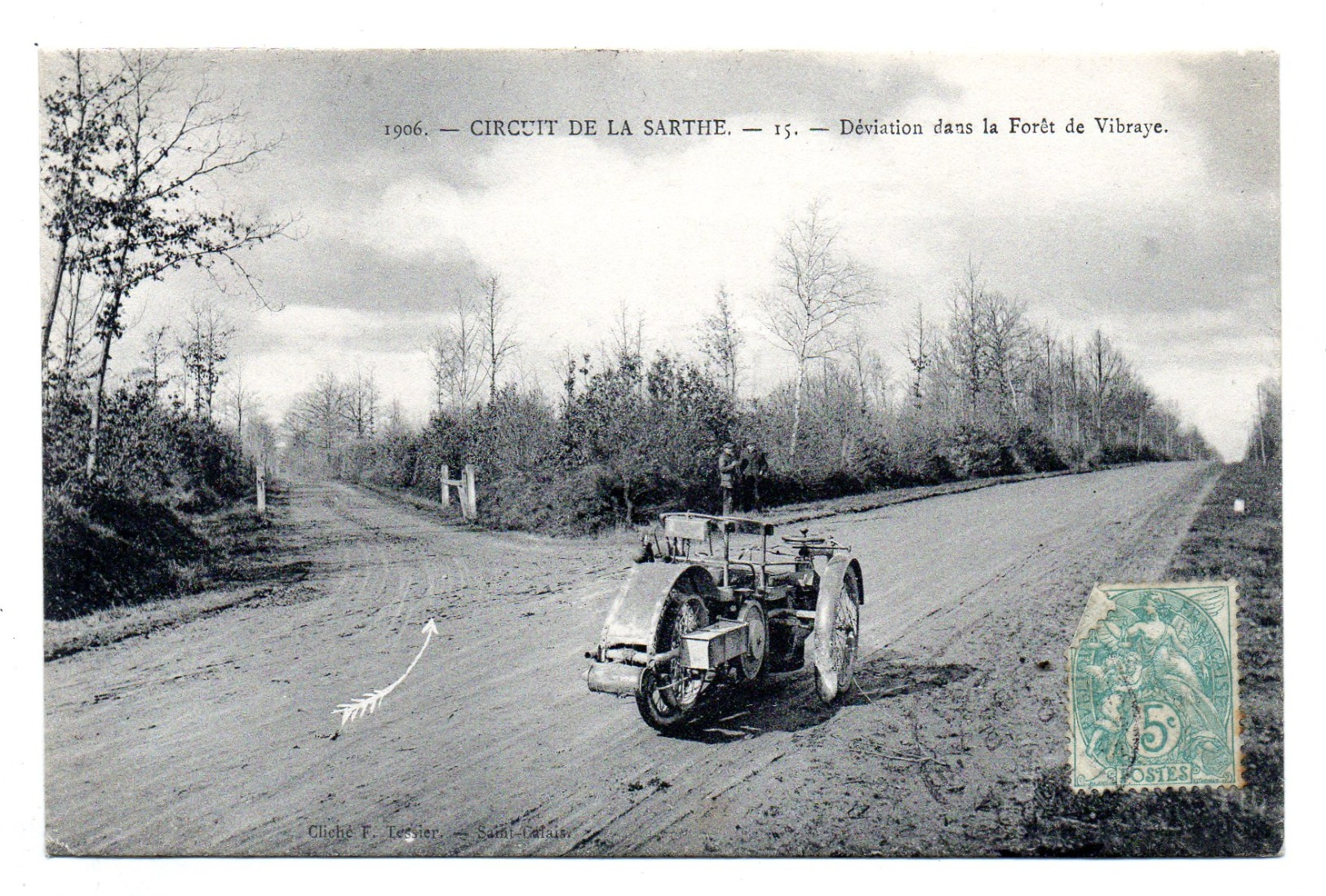 Circuit De La Sarthe Deviation Dans La Foret De Vibraye - Autres & Non Classés