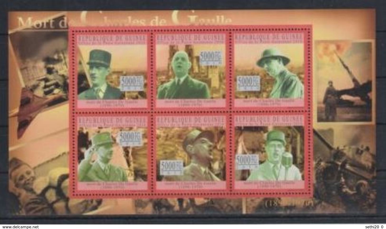 Guinee  2010 Charles De GAULLE  MNH - De Gaulle (General)