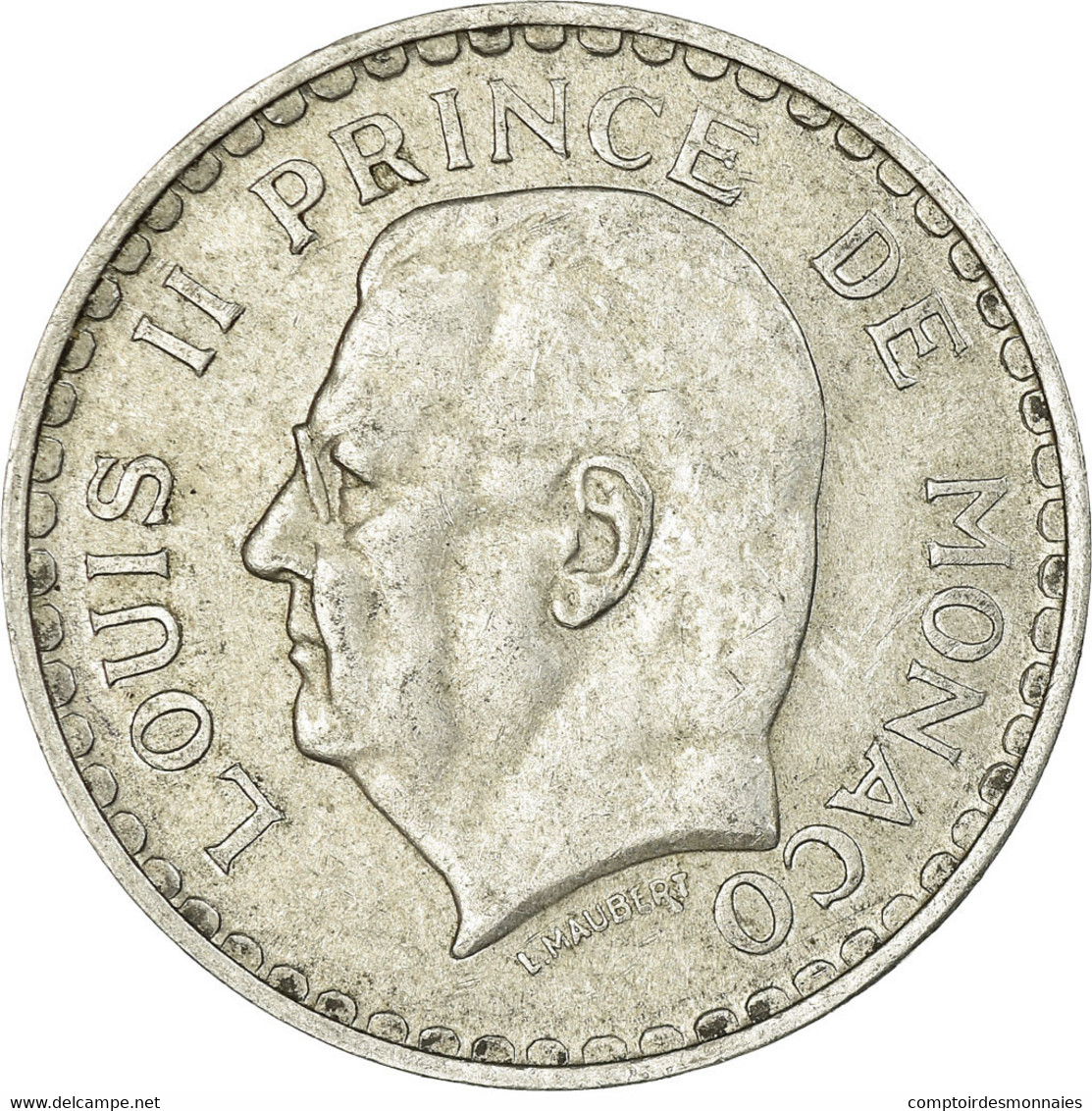 Monnaie, Monaco, Louis II, 5 Francs, 1945, Paris, TTB, Aluminium, KM:122 - 1922-1949 Louis II