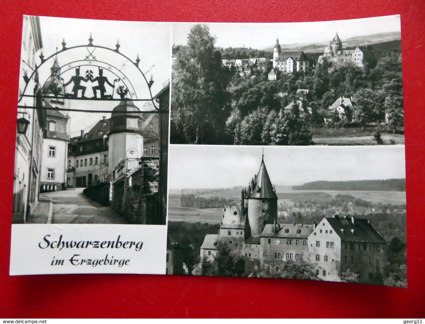 Schwarzenberg - Erzgebirge - Schloss - Schwibbogen - Echt Foto DDR 1977 - Sachsen - Schwarzenberg (Erzgeb.)