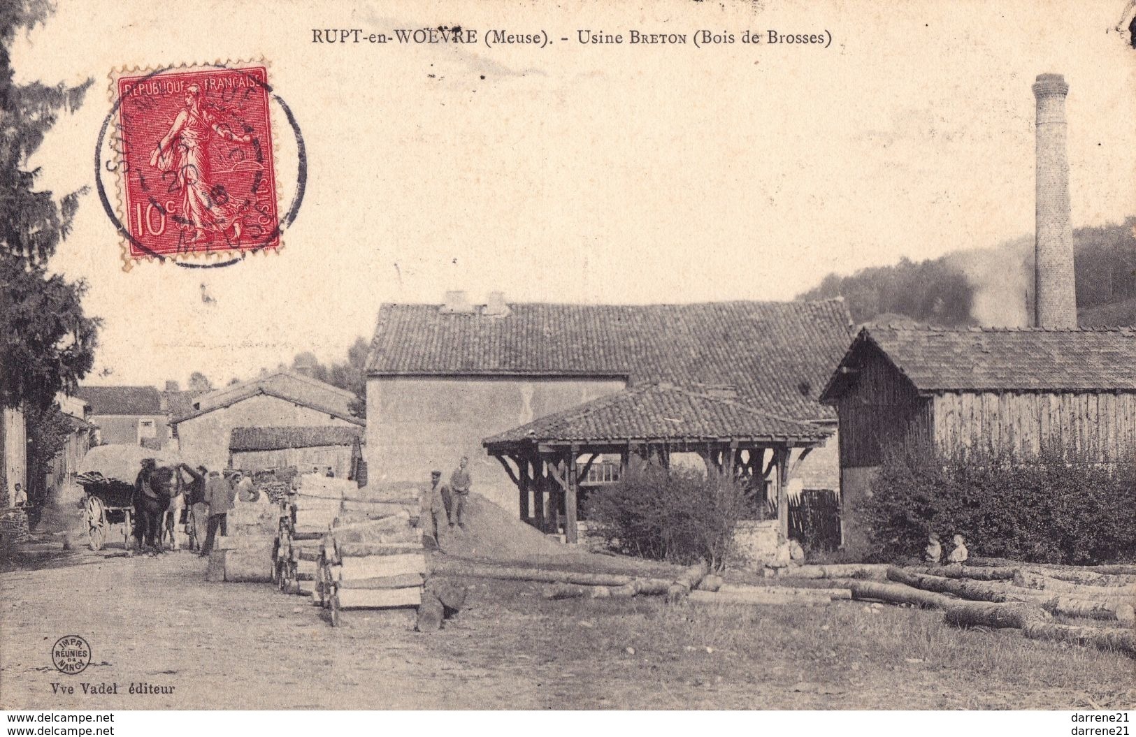 55 : Rupt En Woevre :usine Breton ,bois De Brosses - Other & Unclassified