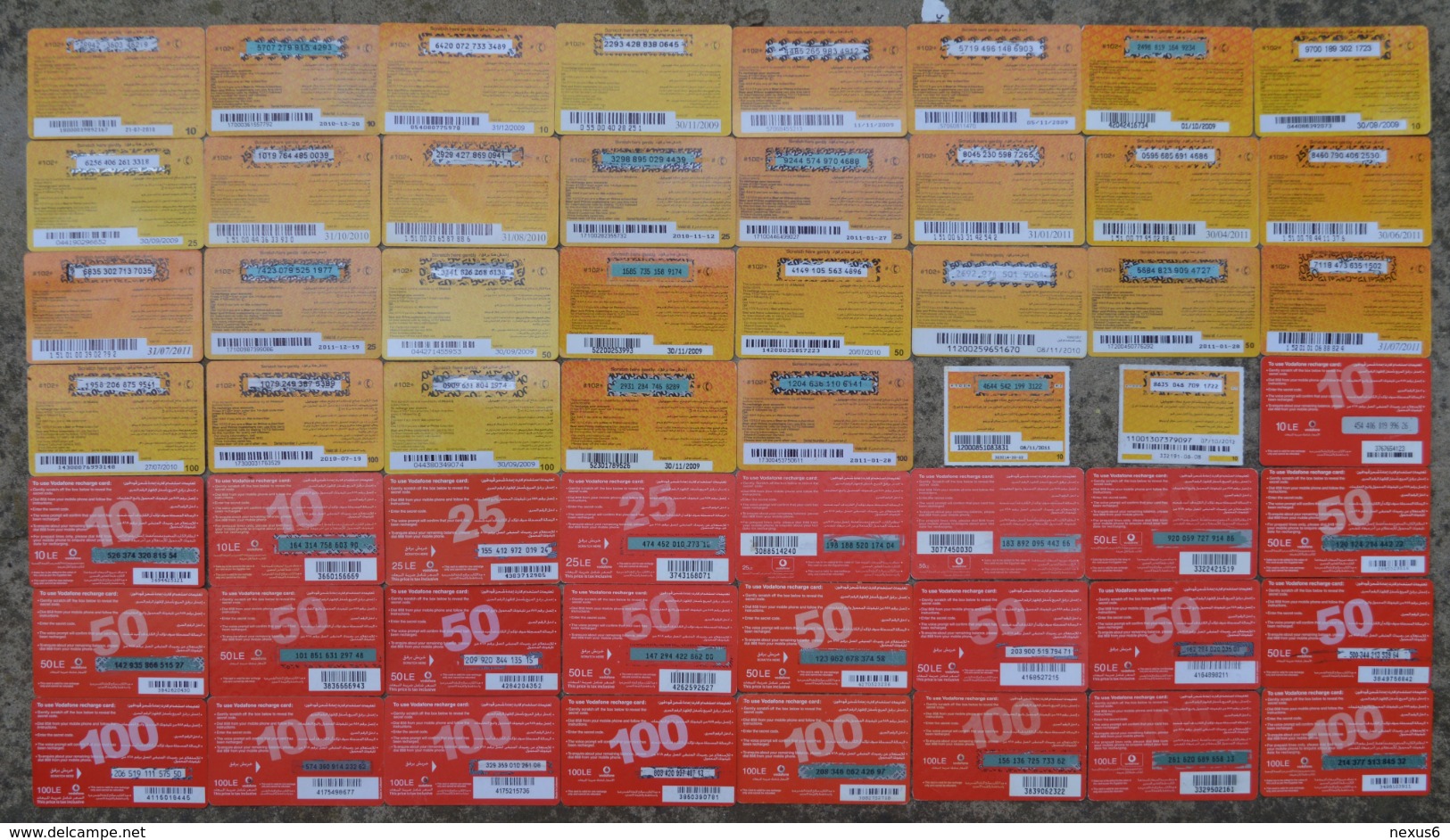 Egypt - Collection Of 100 Different Various Prepaid Cards, All Used - Sammlungen