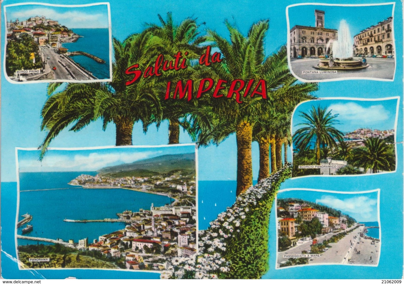 IMPERIA - VEDUTINE MULTIVUES - BORGO PRIMO - FONTANA LUMINOSA - PASSEGGIATA A MARE E PANORAMI - VIAGGIATA 1967 - Imperia