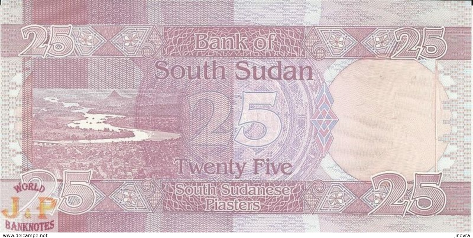 SOUTH SUDAN 25 PIASTRES 2011 PICK 3 UNC RARE - Sudan