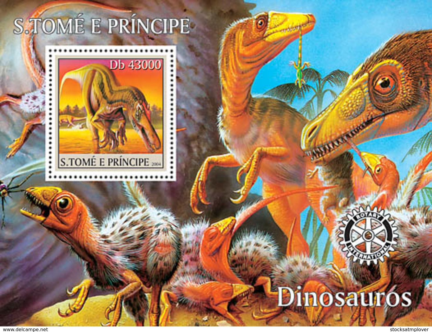 Sao Tome 2004  Dinosaurs - Sao Tome And Principe