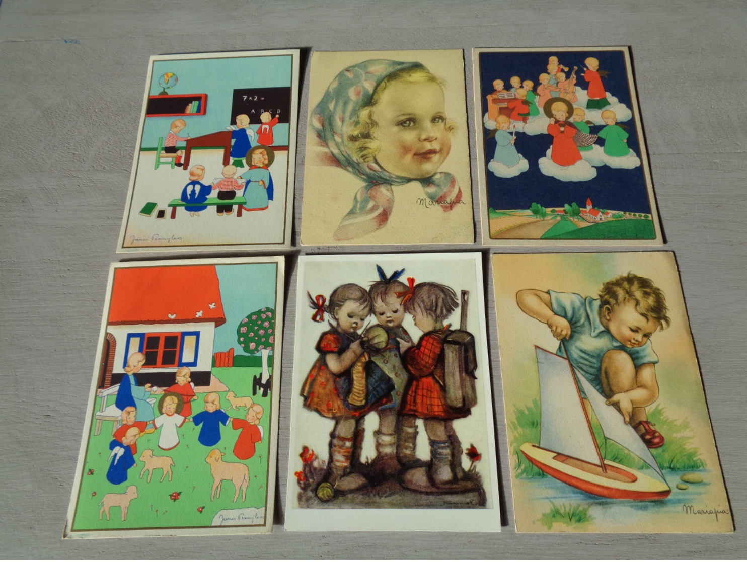 Beau Lot De 60 Cartes Postales De Fantaisie CPSM  Grand Format     Mooi Lot Van 60 Postkaarten Fantasie  Groot Formaat - 5 - 99 Karten