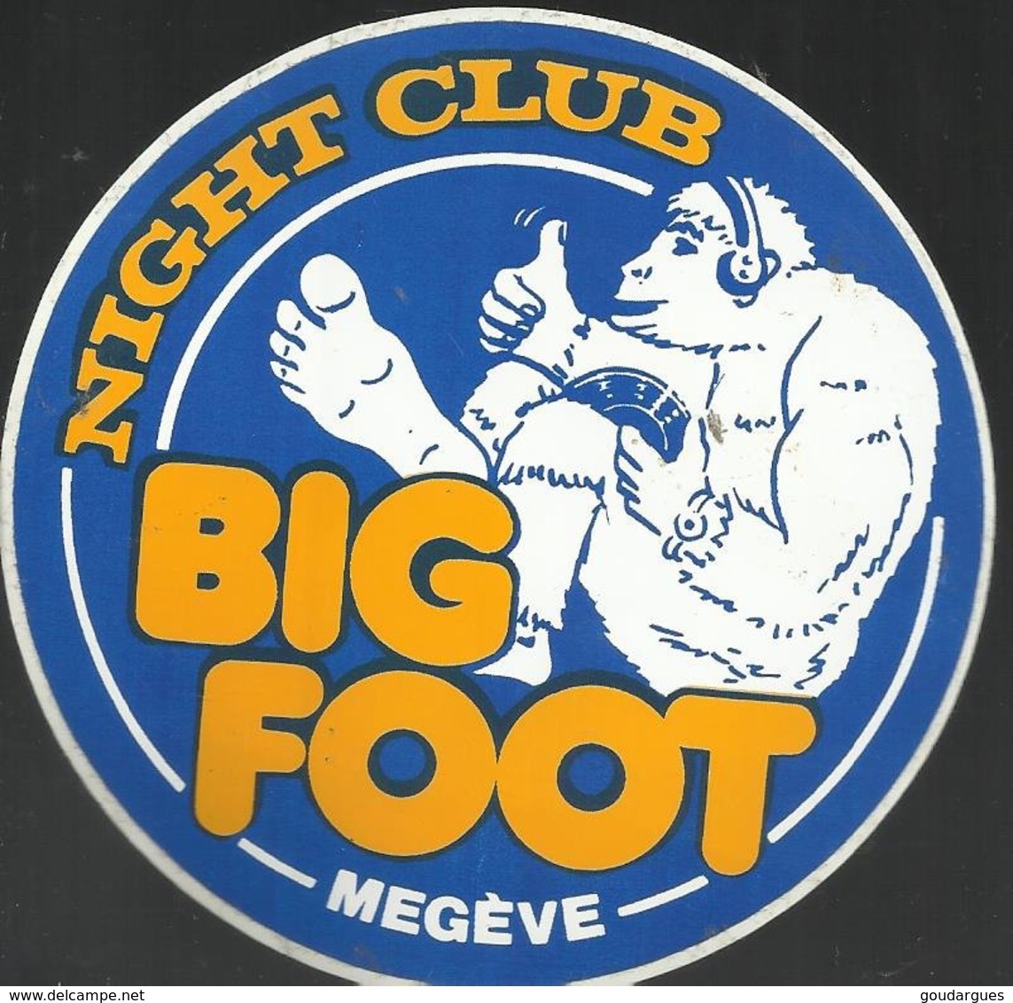 Autocollant - 2 Autocollants "Big Foot" Discothèque - Megève Haute-Savoie - Aufkleber