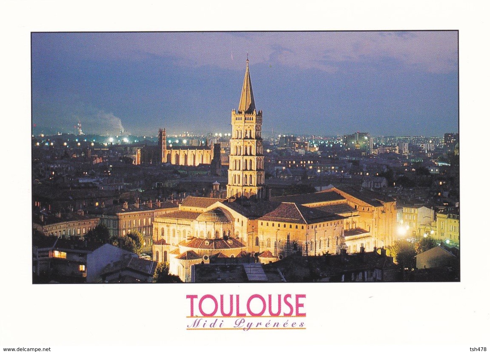 31----TOULOUSE---vue De Nuit De La Basilique Saint-sernin --voir 2 Scans - Toulouse