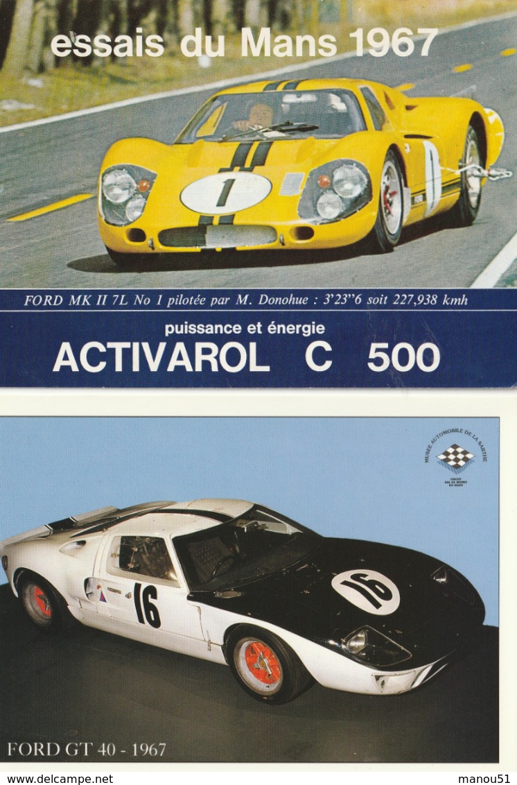 Sport Automobile - FORD - 2 CP : Ford MK II 7 L Le Mans 1967 - Ford GT 40 1967 - Grand Prix / F1