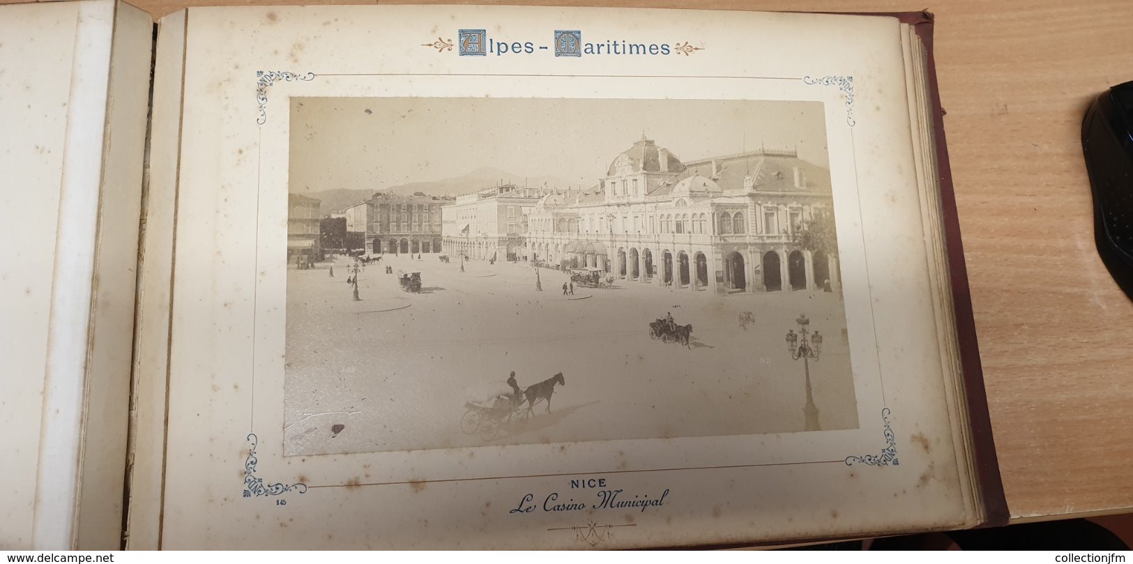 18 PHOTOS collées sur album FRANCE 06 "Cannes, Nice, Monaco, Menton"