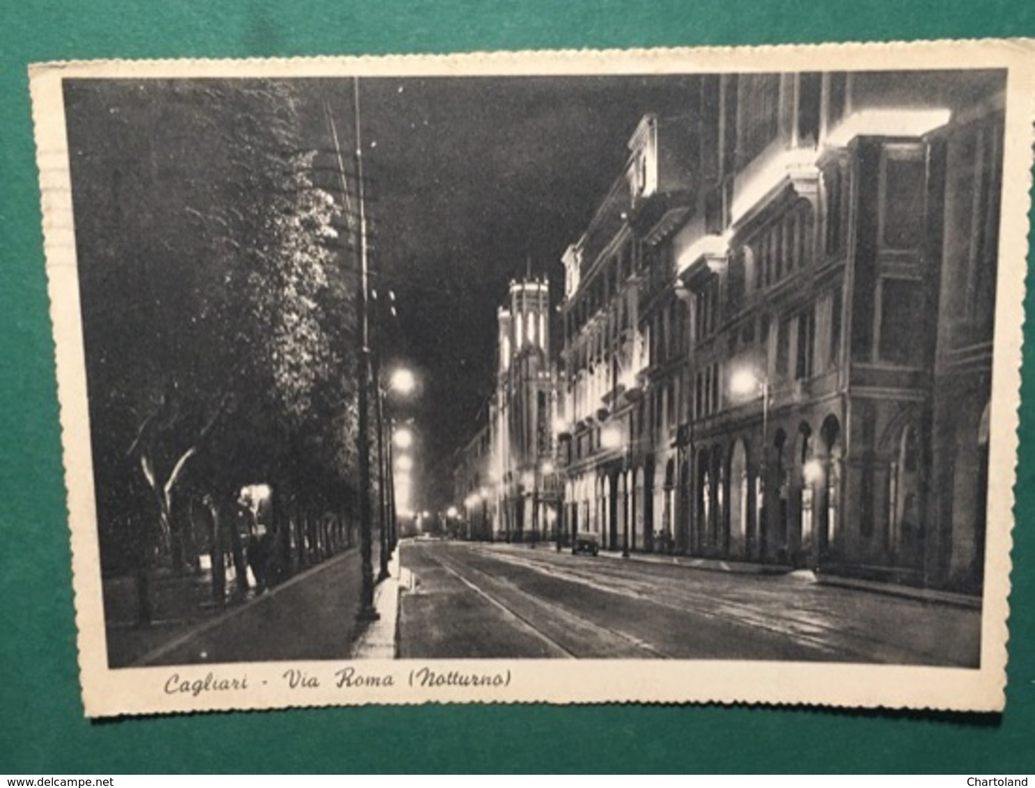 Cartolina Cagliari - Via Roma - Norrutno - 1961 - Cagliari