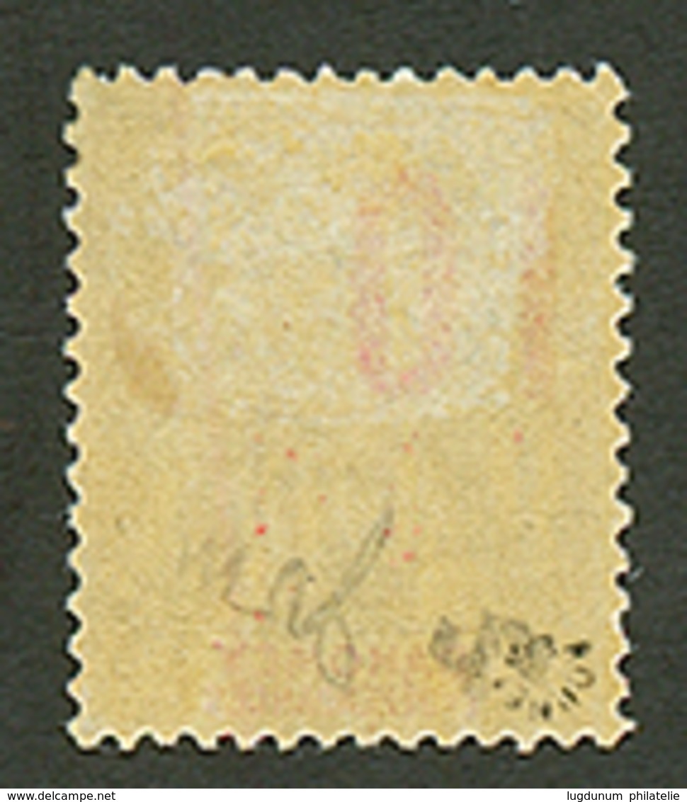 DAHOMEY : 10 S/ 50c Légende Rouge (n°41) Neuf *. Cote 1250€. Tirage 450. Certificat SCHELLER. Superbe. - Autres & Non Classés