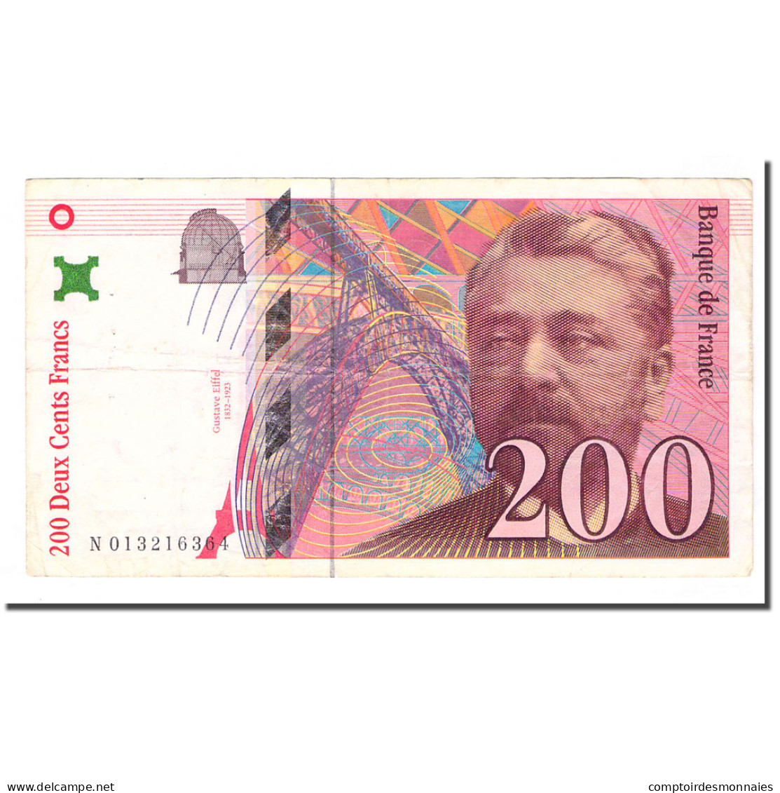 France, 200 Francs, Eiffel, 1996, TB, Fayette:75.2, KM:159a - 200 F 1995-1999 ''Eiffel''