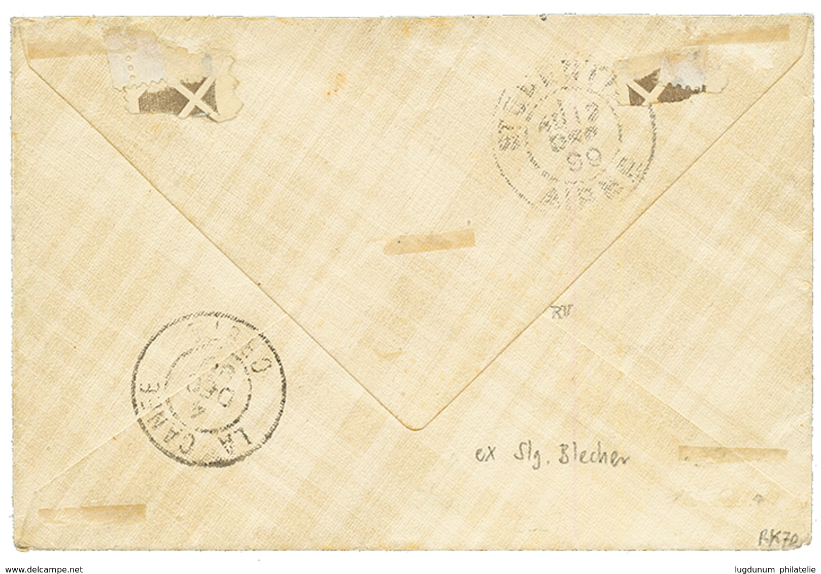 1899 SAGE 5c + 10c Obl. HIERAPETRA CRETE Sur Enveloppe Pour La FRANCE. Bureau Rarissime Sur Lettre Affranchie. Superbe. - Sonstige & Ohne Zuordnung