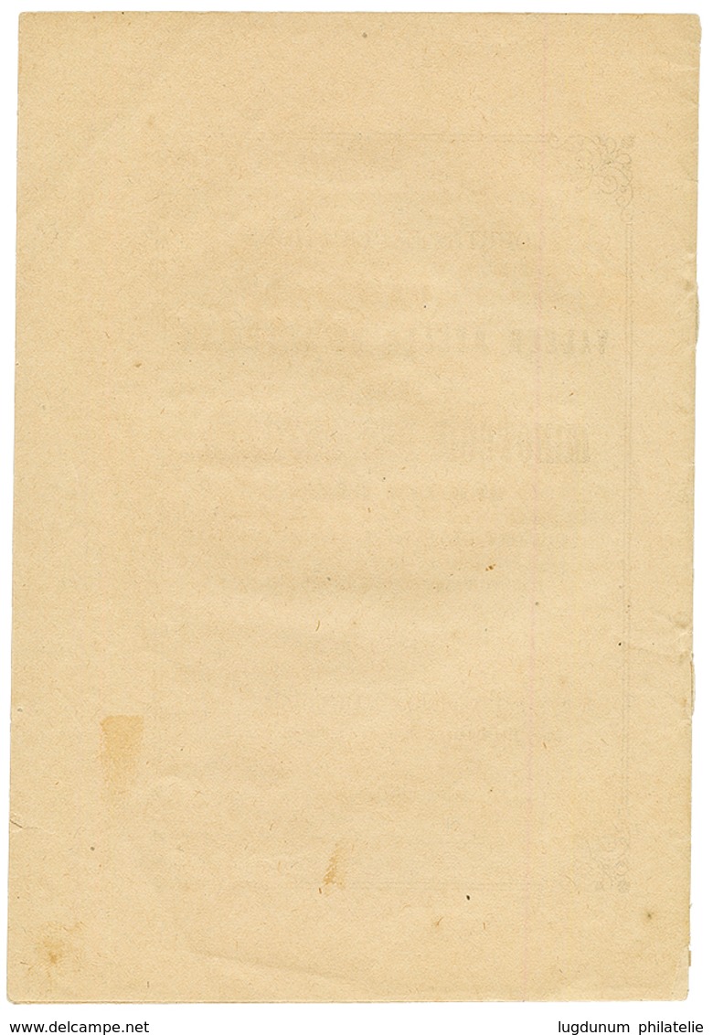 MARTINIQUE : 1879 5c SAGE TB Margé Obl. ST PIERRE Sur Livret Complet De 12 Pages. Signé CALVES. TTB. - Sonstige & Ohne Zuordnung