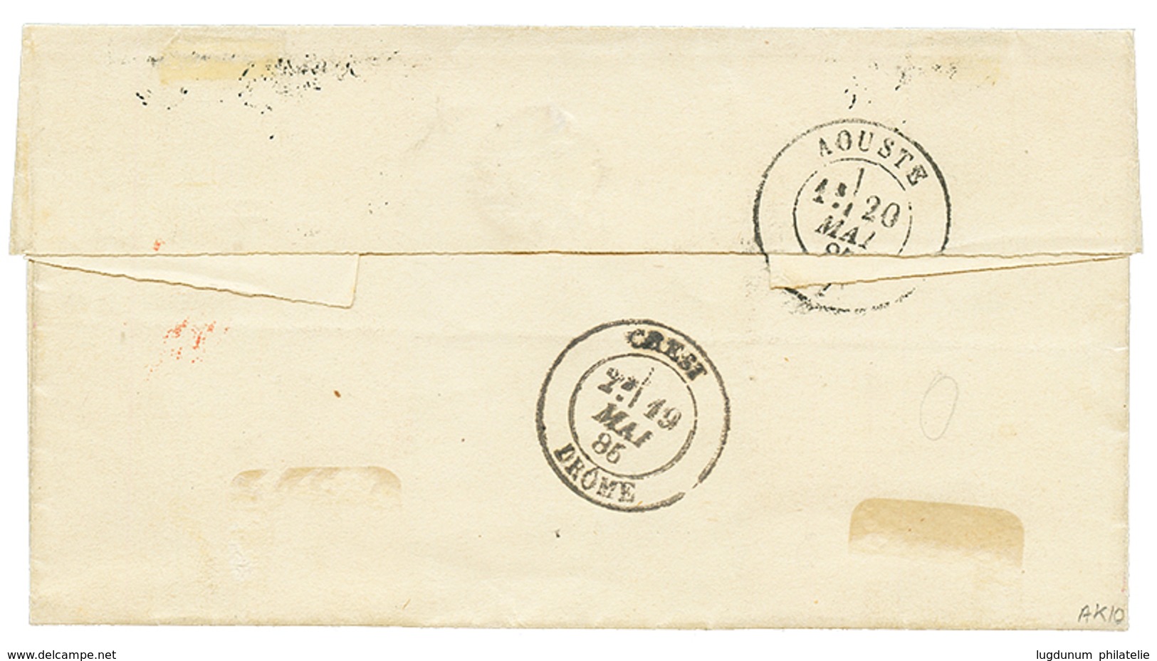 1885 NLLE CALEDONIE NOUMEA Sur Lettre Taxée En FRANCE Avec TAXE Noir 20c + 30c Obl. AOUSTE. Superbe. - Sonstige & Ohne Zuordnung