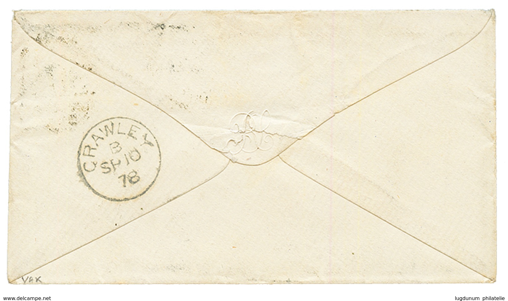 "BEYROUTH" : 1878 1d (pl. 137) X5 Canc. G06 + BRITISH POST OFFICE BEYROUTH On Envelope Via BRINDISI To ENGLAND. Very Sca - Andere & Zonder Classificatie