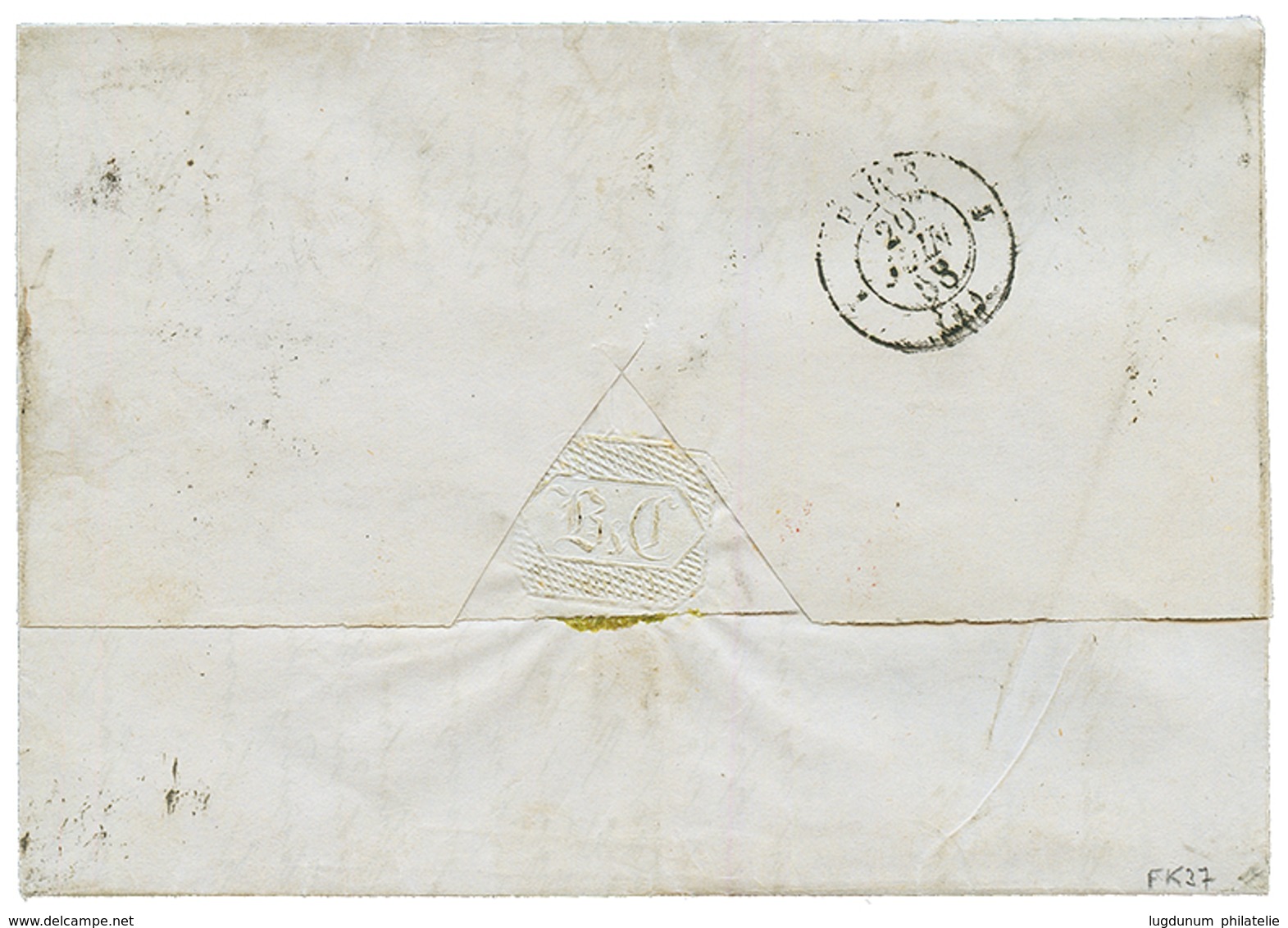 BAVARIA : 1858 9kr (x4) With Nice Margins Canc. 356 + NURNBERG On Entire Letter To PARIS (FRANCE). Vvf. - Sonstige & Ohne Zuordnung
