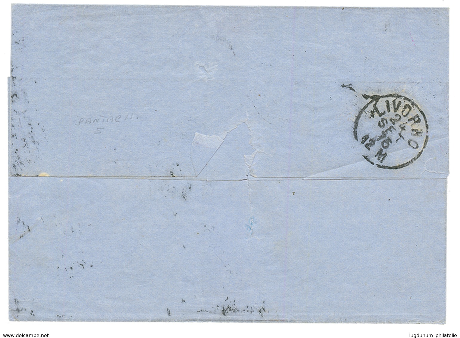 1875 GB 2 1/2d Canc. G06 + BRITISH POST OFFICE BEYROUTH + ITALY 40c ESTERO Canc. BRINDISI On Cover From BEYROUTH SYRIA T - Unclassified