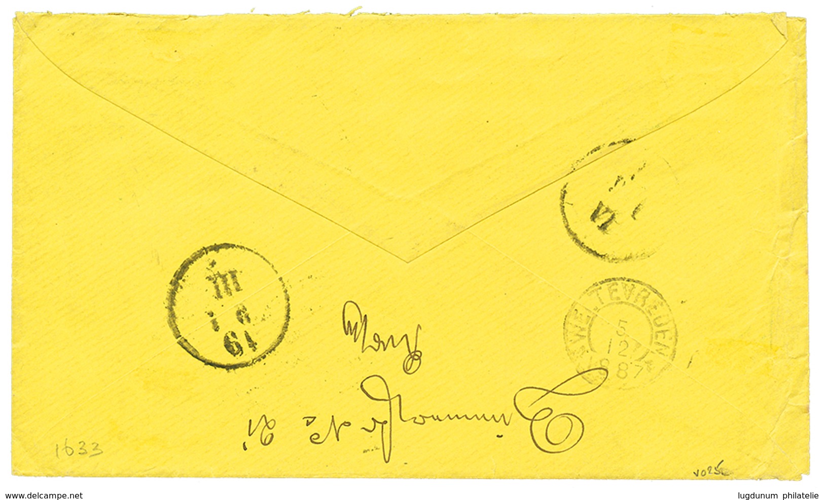 NETH. INDIES : 1887 1c Strip Of 5 + 10c(x2) Canc. 3 + SOERABAJA On Envelope To GERMANY. RARE. Vvf. - Netherlands Indies